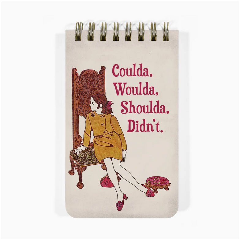 Coulda. Shoulda. Woulda. Didn’t Mini Spiral Note Pad - Marmalade Mercantile
