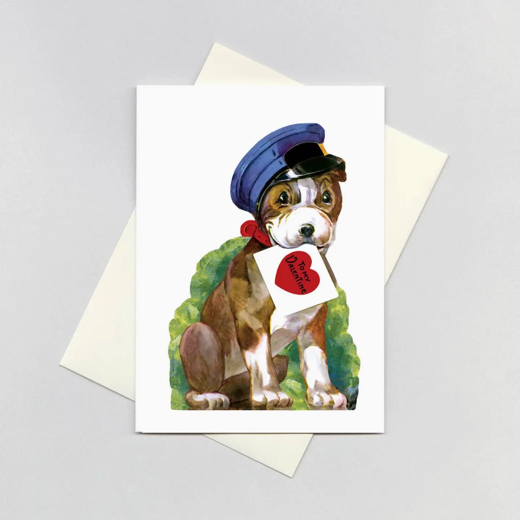 Cupid's Messenger Puppy Valentine Greeting Card - Marmalade Mercantile