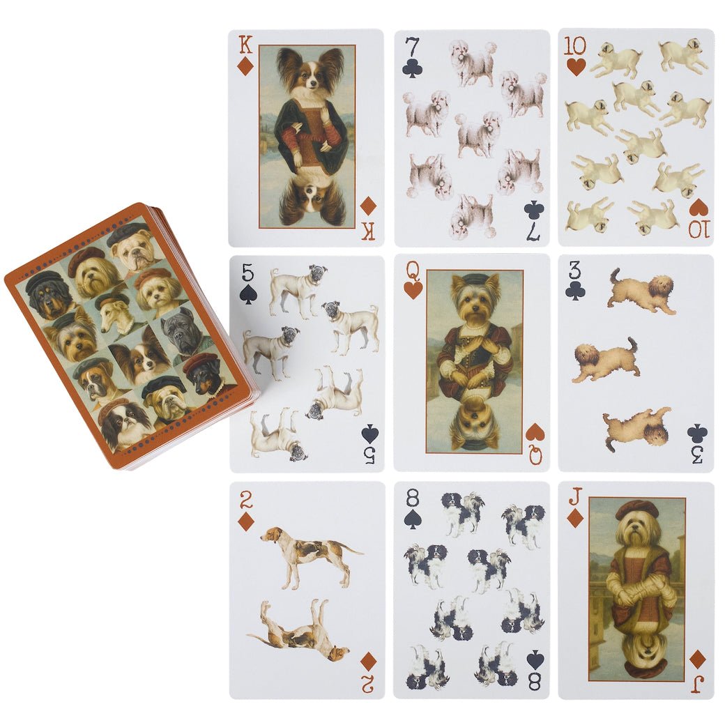 Deck of 54 Playing Cards with Vintage-Style Dog Portraits - Marmalade Mercantile
