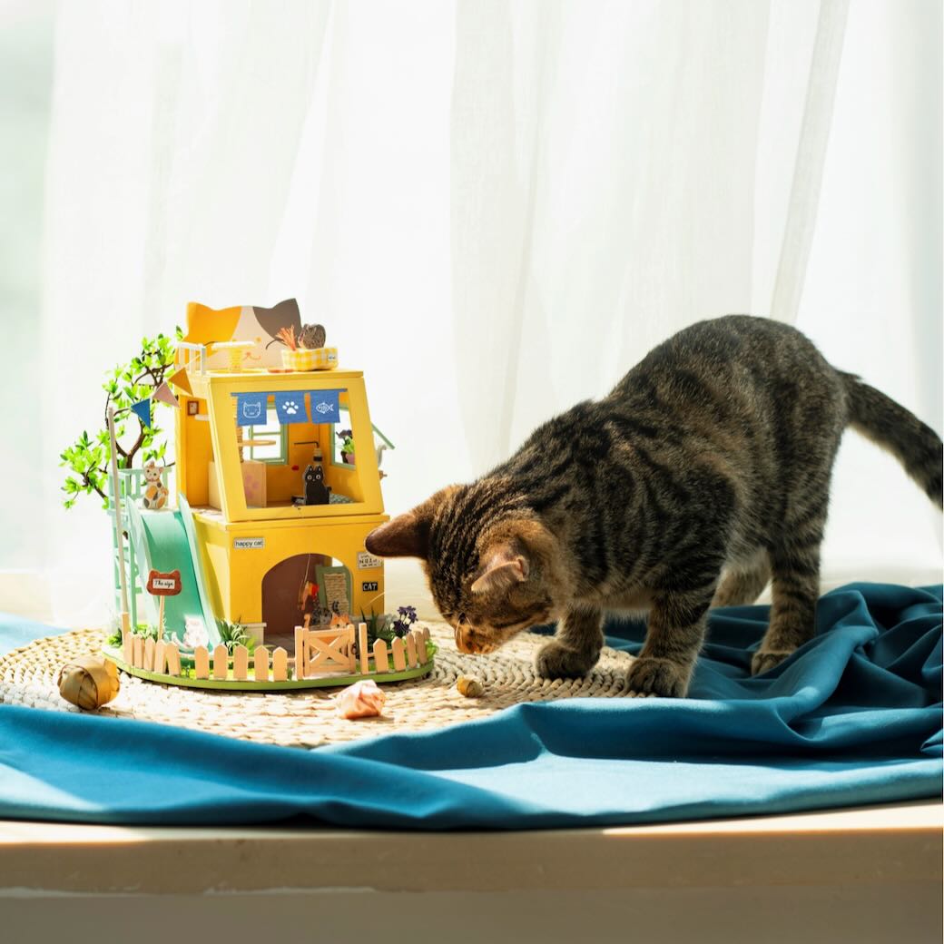 DIY Miniature House Kit: Cat House - Marmalade Mercantile