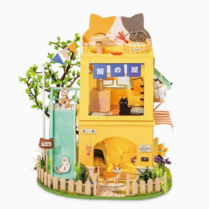 DIY Miniature House Kit: Cat House - Marmalade Mercantile