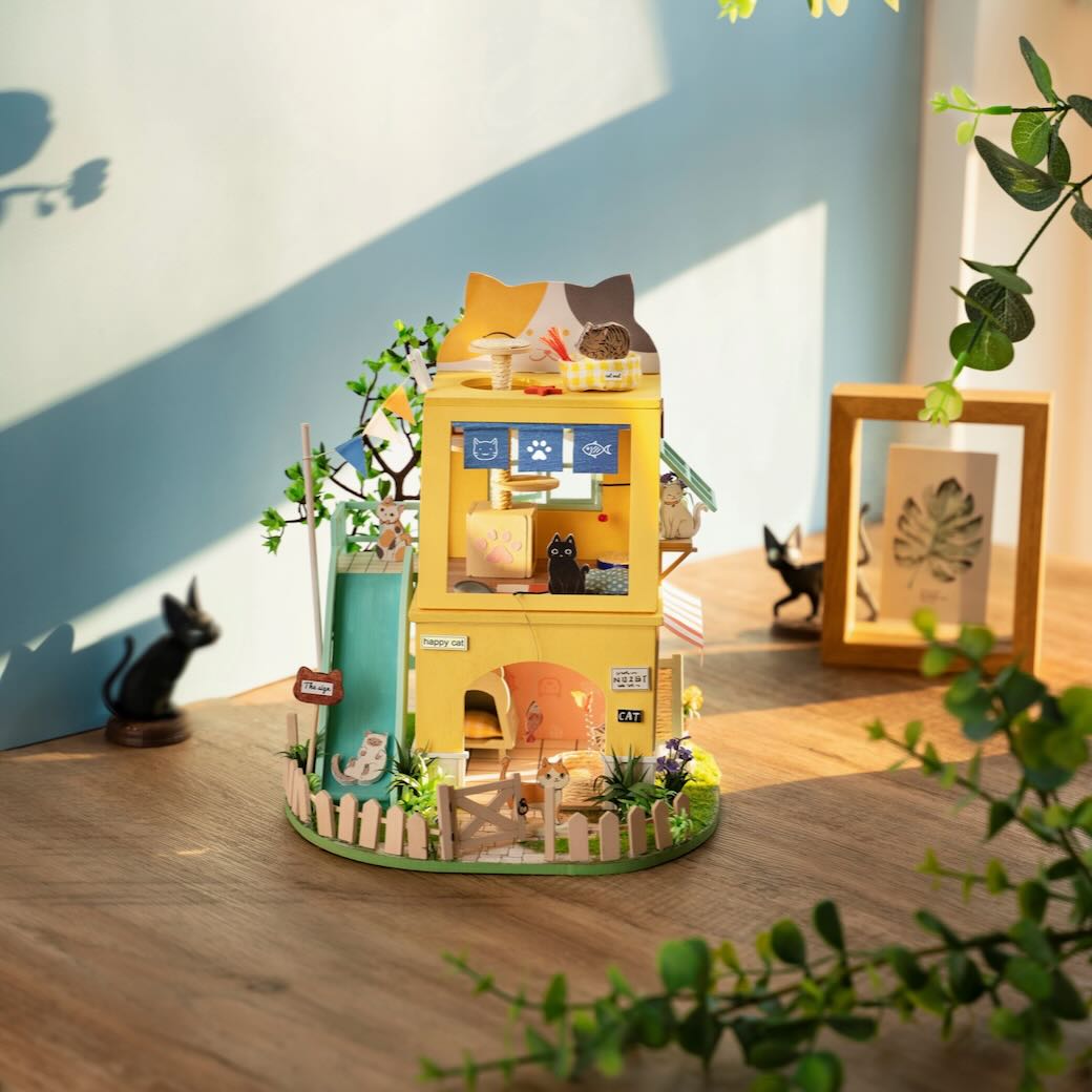 DIY Miniature House Kit: Cat House - Marmalade Mercantile