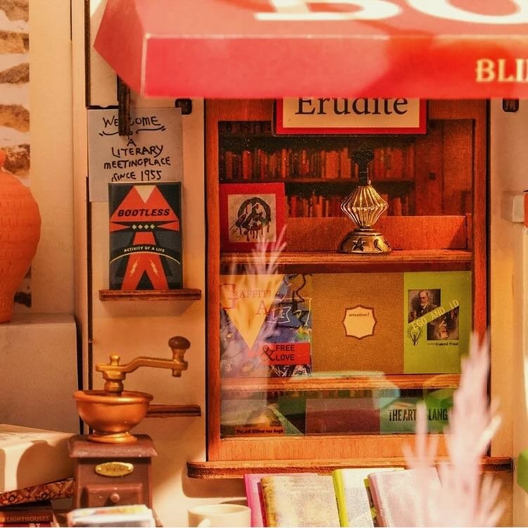 DIY Miniature House Kit: Corner Bookstore - Marmalade Mercantile