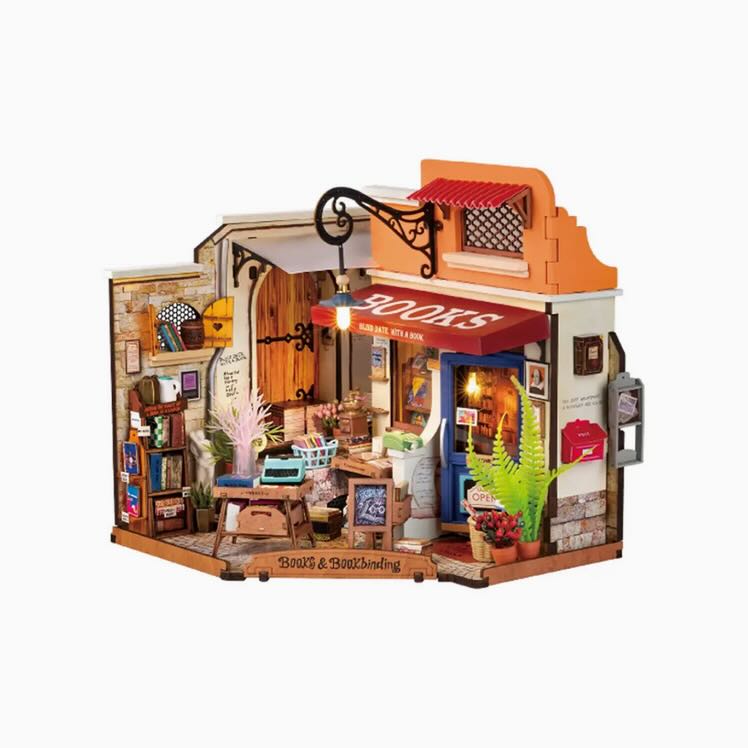 DIY Miniature House Kit: Corner Bookstore - Marmalade Mercantile