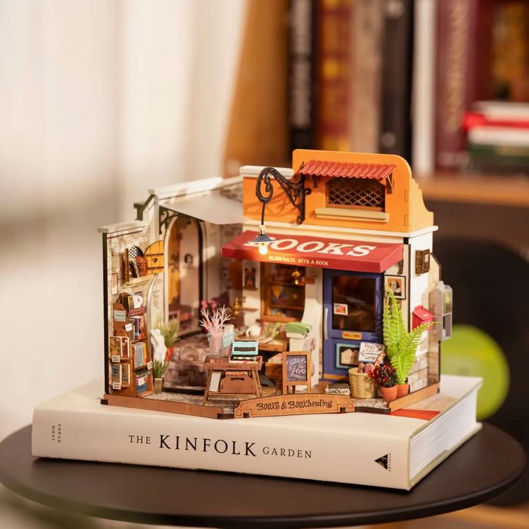 DIY Miniature House Kit: Corner Bookstore - Marmalade Mercantile