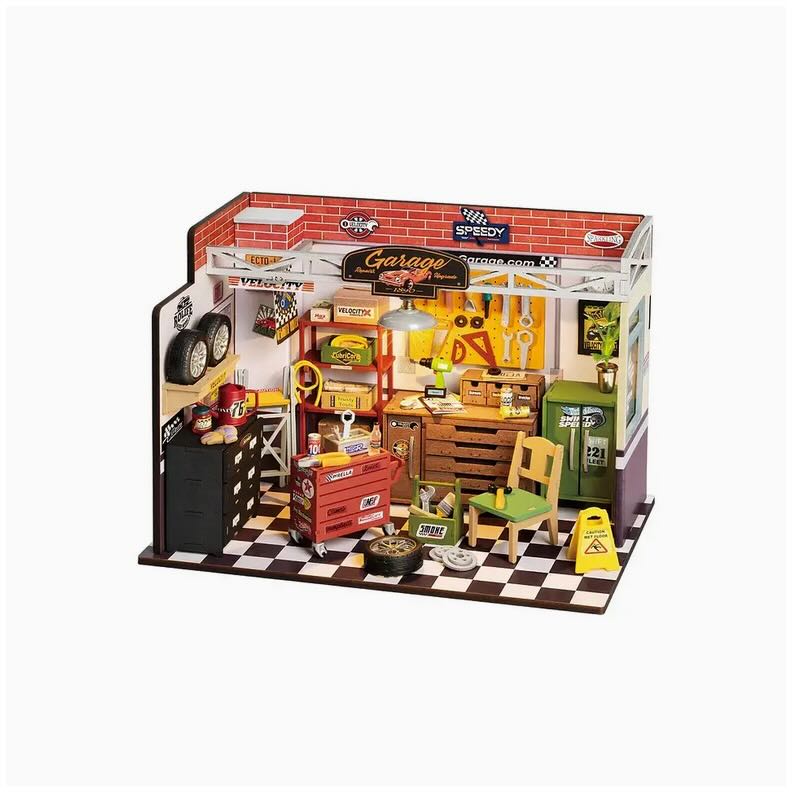 DIY Miniature House Kit: Garage Workshop - Marmalade Mercantile