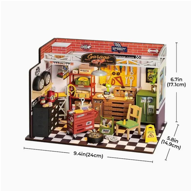 DIY Miniature House Kit: Garage Workshop - Marmalade Mercantile