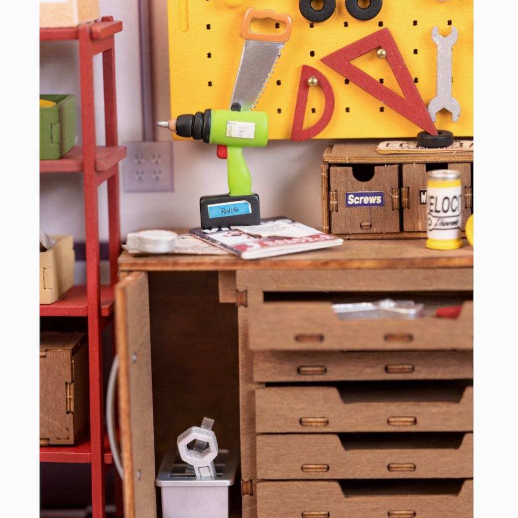 DIY Miniature House Kit: Garage Workshop - Marmalade Mercantile