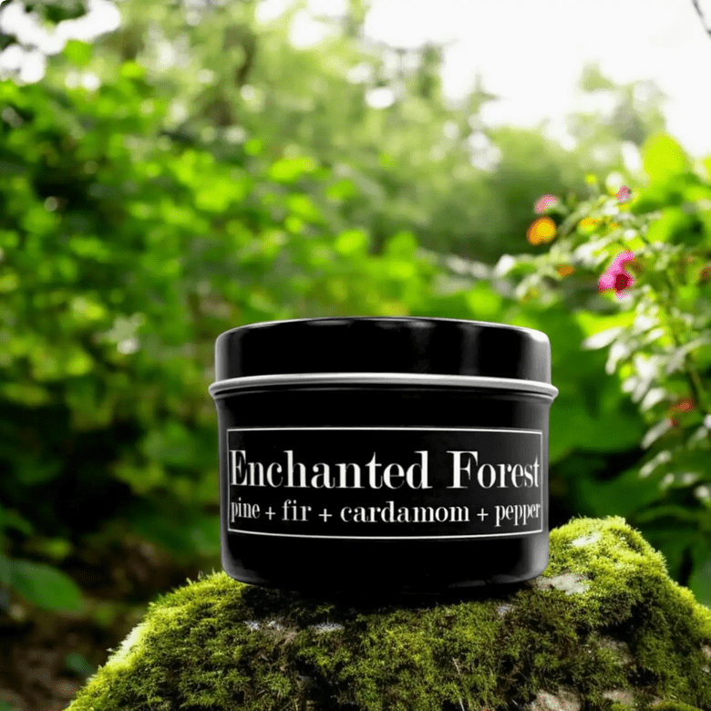Enchanted Forest Scented 4oz Soy Candle Pine, Fir, Cardamom, Pepper - Marmalade Mercantile