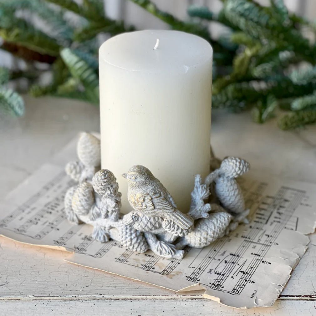 Feathered Woods Cast Resin Woodland Centerpiece - Marmalade Mercantile