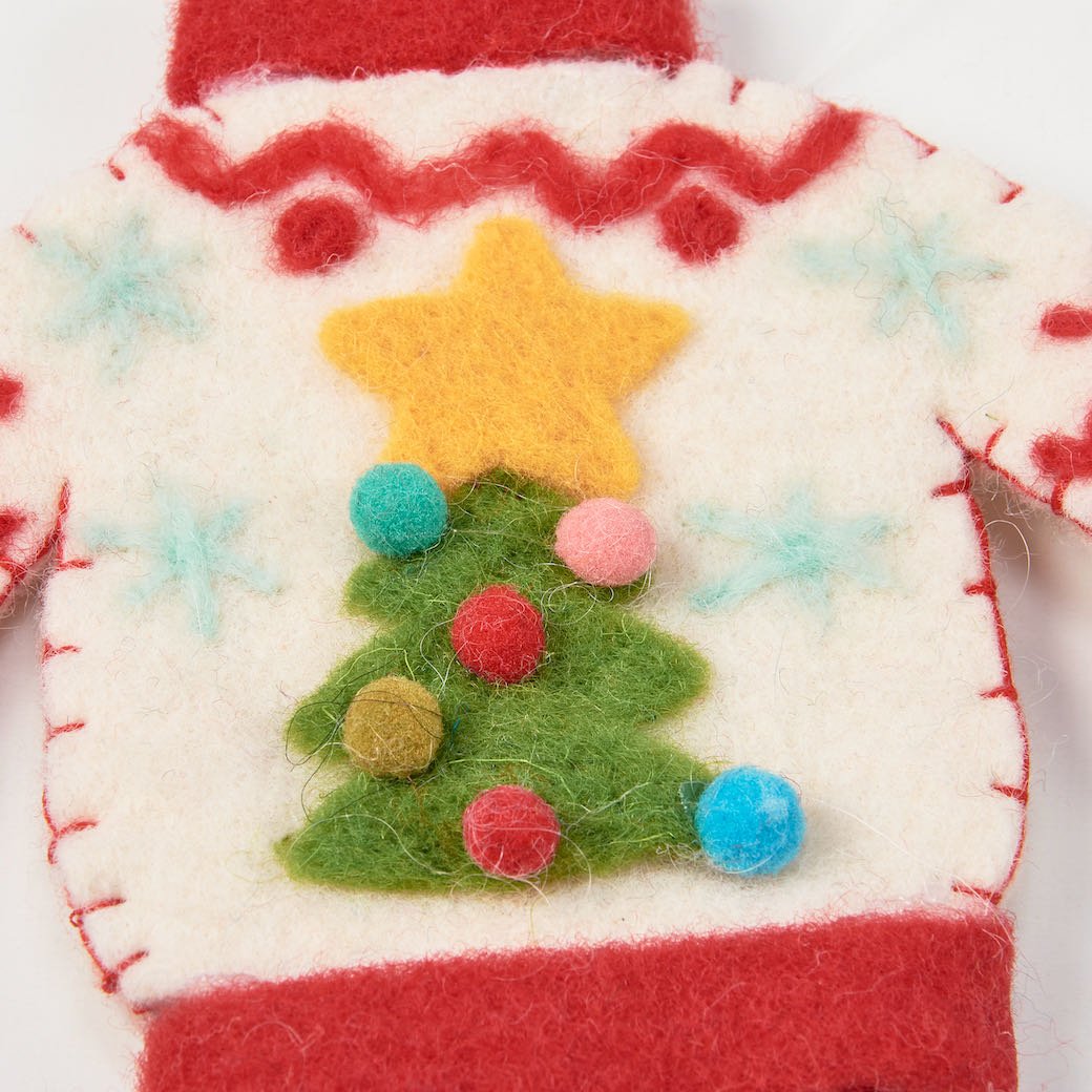 Felt Christmas Sweater Ornament Christmas Tree - Marmalade Mercantile