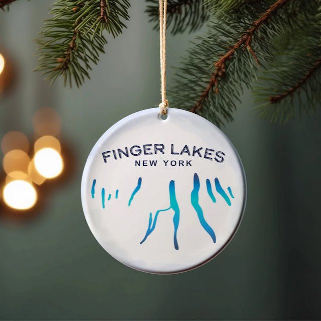 Finger Lakes Pocelain Christmas Ornament - Marmalade Mercantile