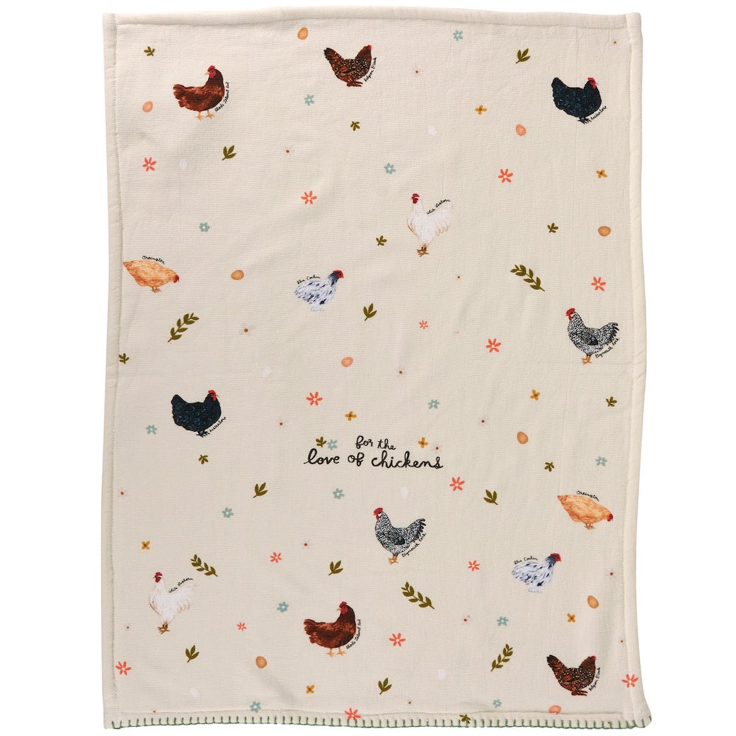 For the Love of Chickens Cotton Terrycloth Kitchen Towel - Marmalade Mercantile