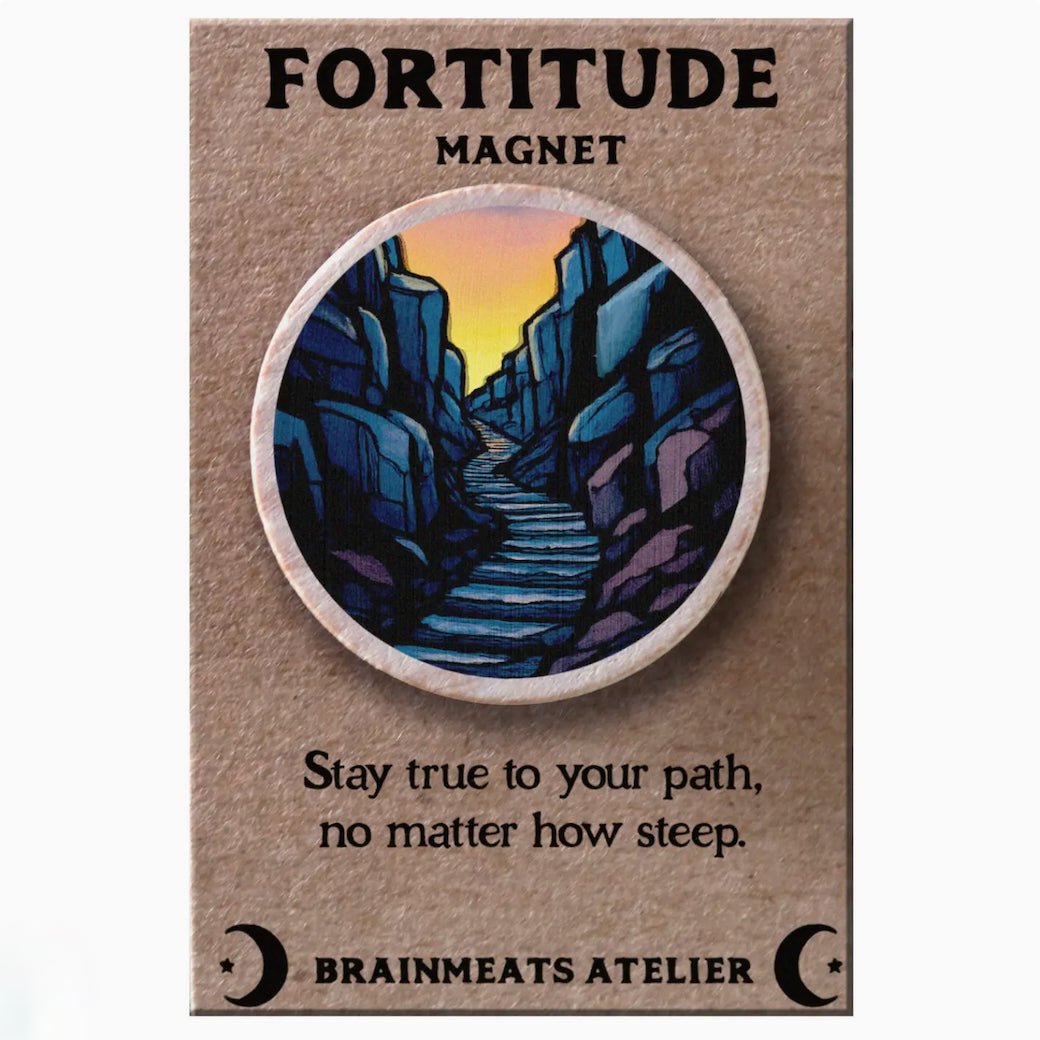 Fortitude Magnet - Mountain Path Token for Strength