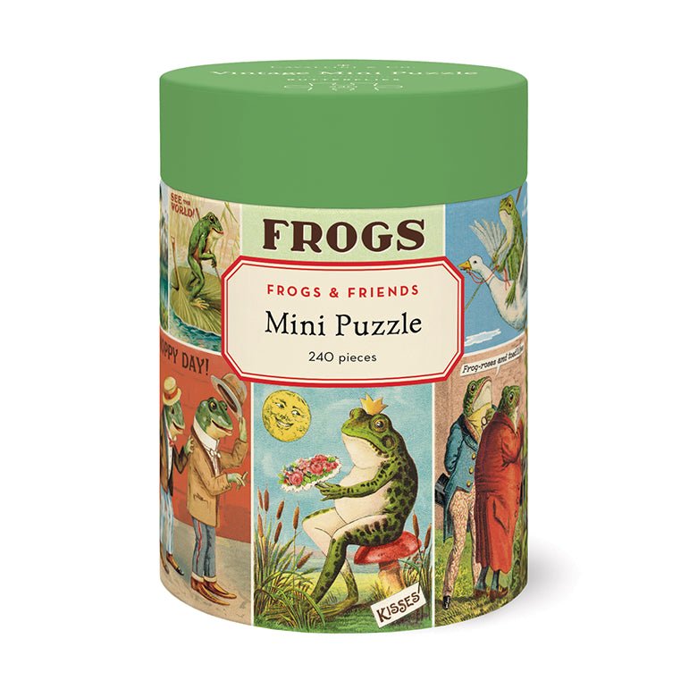 Frogs & Friends Mini Jigsaw Puzzle, 240 Pieces - Marmalade Mercantile