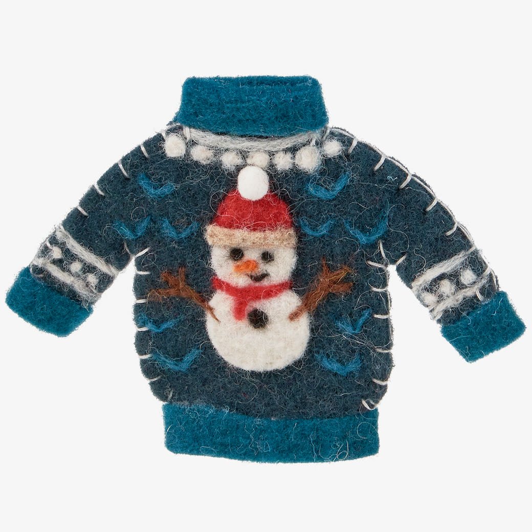 Frosty the Snowman Christmas Sweater Ornament - Marmalade Mercantile