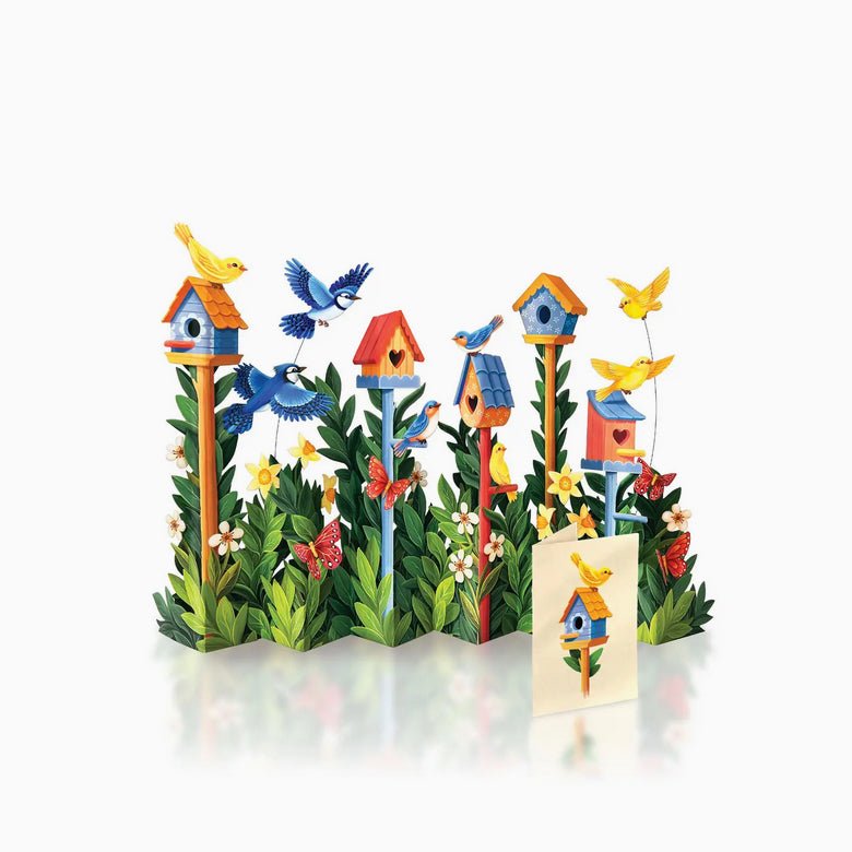 Full Size Birdhouse Garden Pop - Up Greeting Card - Marmalade Mercantile