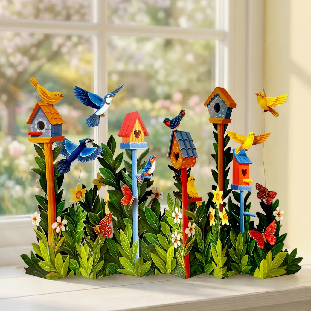 Full Size Birdhouse Garden Pop - Up Greeting Card - Marmalade Mercantile