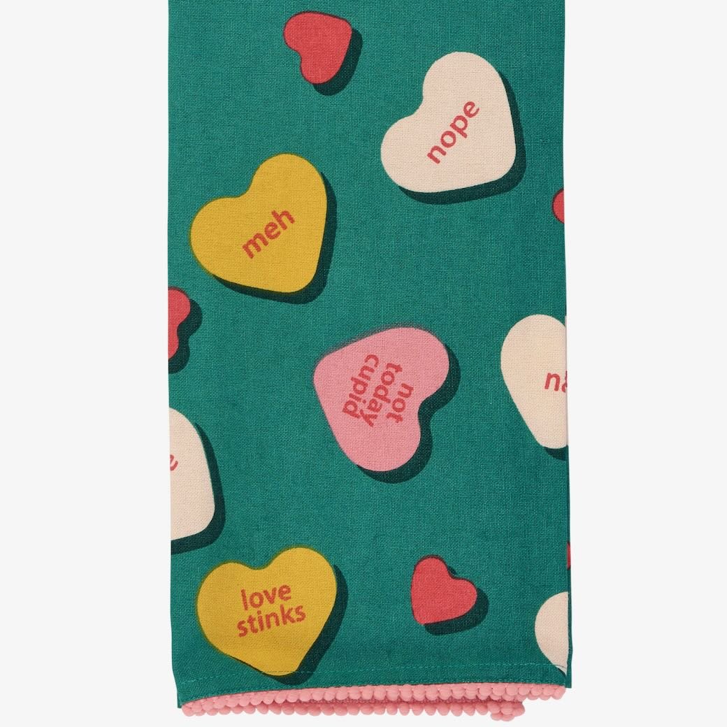 Fun Anti - Valentine Kitchen Towel - Marmalade Mercantile