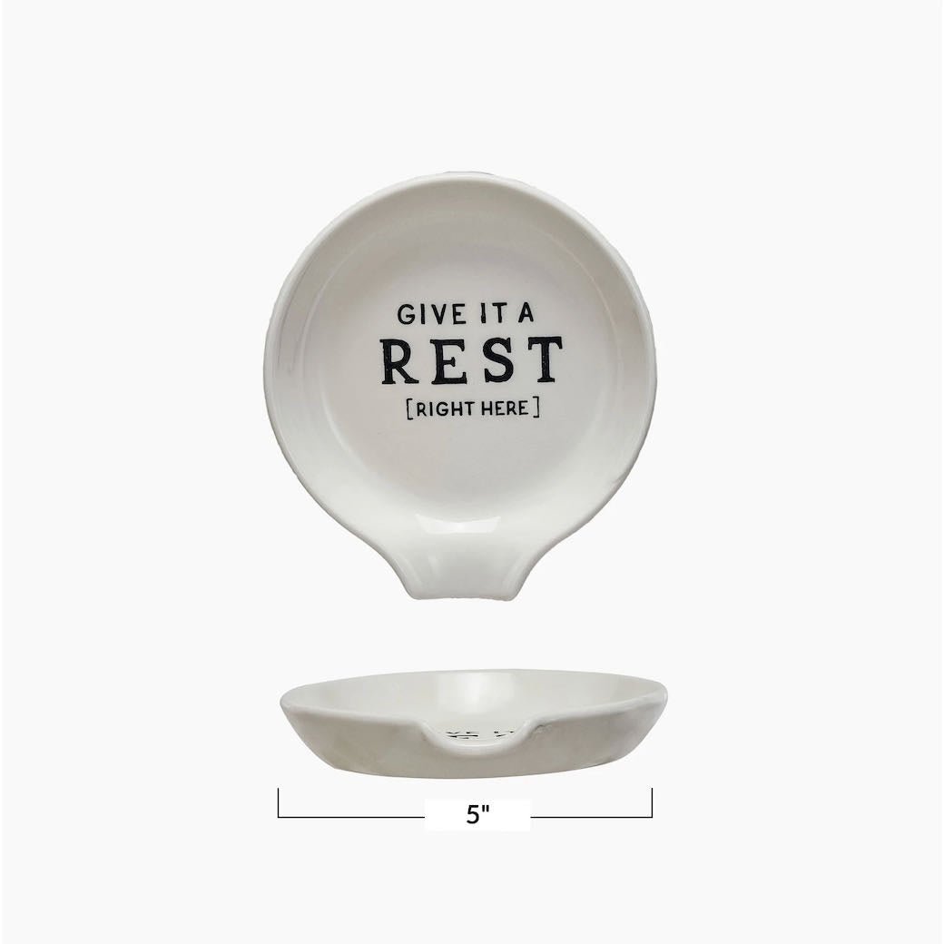 Give It A Rest Stoneware Spoon Rest - Marmalade Mercantile