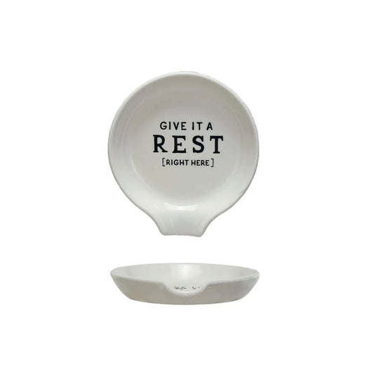 Give It A Rest Stoneware Spoon Rest - Marmalade Mercantile