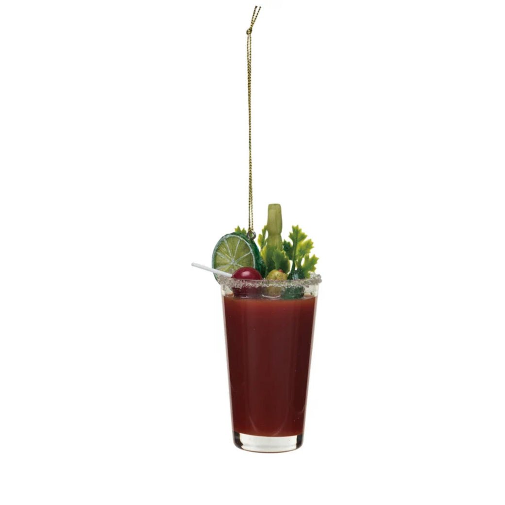 Glass Bloody Mary Cocktail Christmas Ornament - Marmalade Mercantile