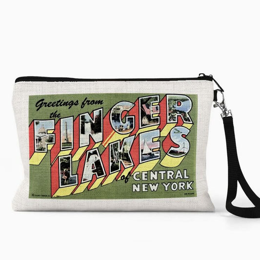 Greetings from the Finger Lakes Wristlet Pouch - Marmalade Mercantile