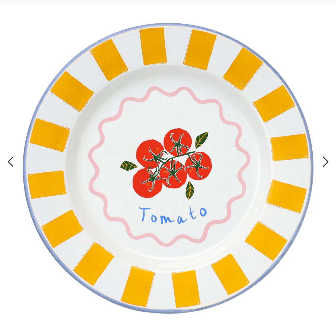 Hand - Crafted Enamel Plate Tomatoes - Marmalade Mercantile