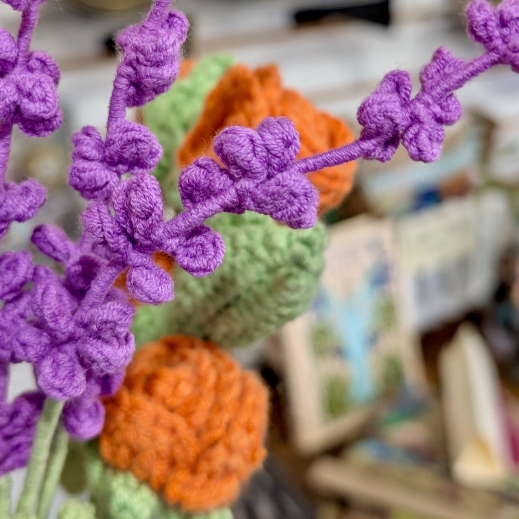 Hand - Made Crocheted Lavender Stem - Marmalade Mercantile