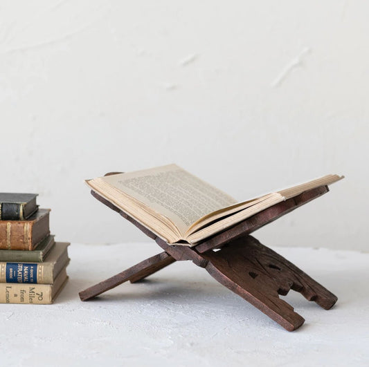 Handmade Rustic Reclaimed Wooden Book Holder - Marmalade Mercantile