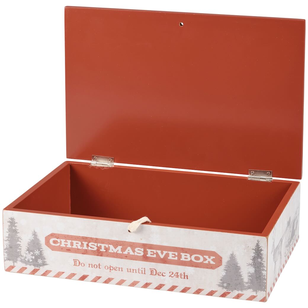 Hinged Wooden Christmas Eve Giving Box - Marmalade Mercantile