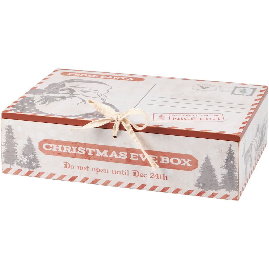 Hinged Wooden Christmas Eve Giving Box - Marmalade Mercantile