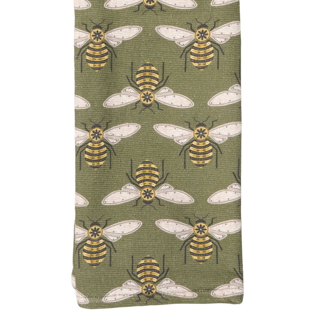 Honey Bees Cotton Terry Cloth Kitchen Towel - Marmalade Mercantile