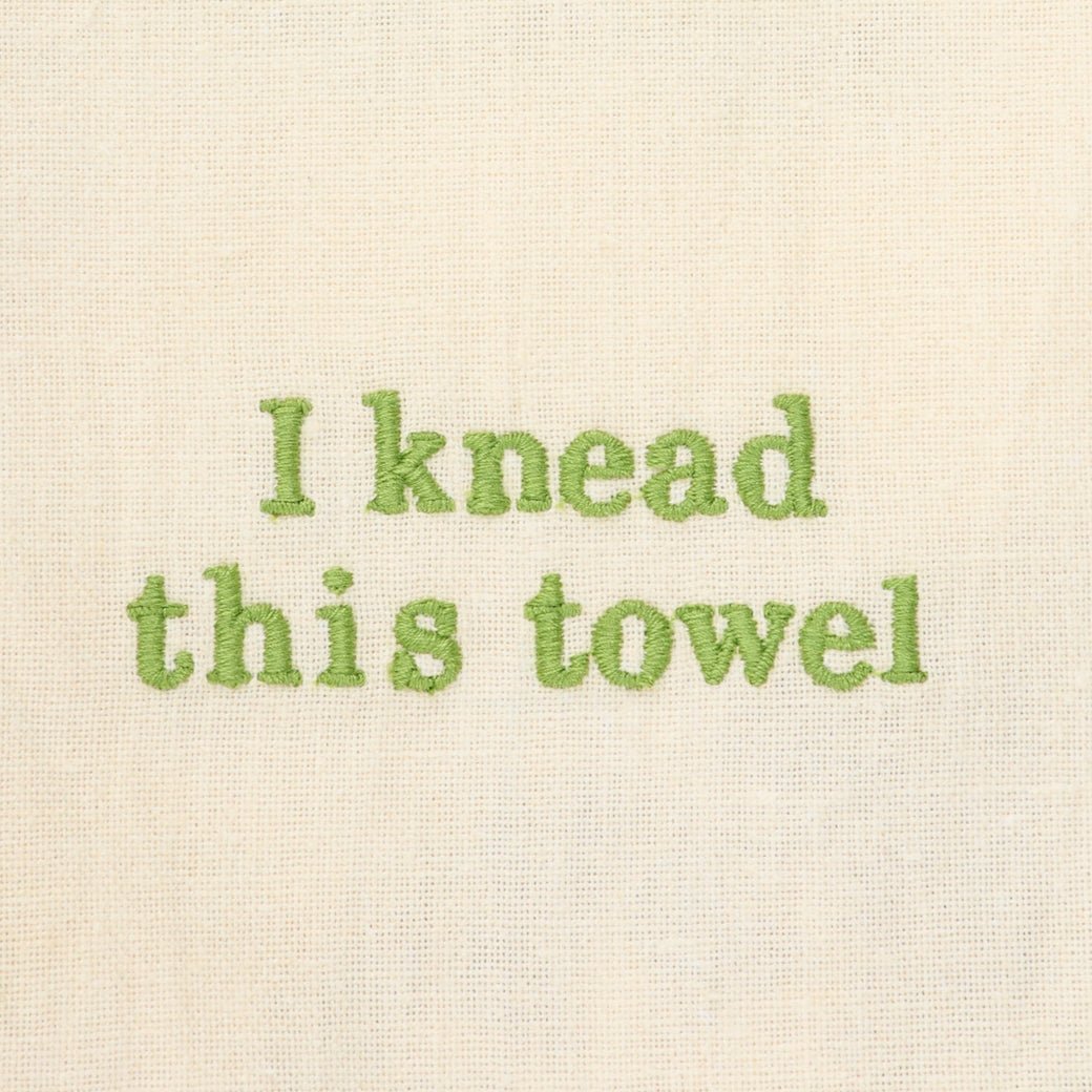 I Knead this Towel - Embroidered Kitchen Towel for Cat Lovers - Marmalade Mercantile