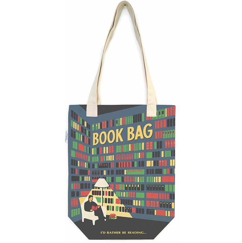I'd Rather Be Reading Canvas Tote Book Bag - Marmalade Mercantile