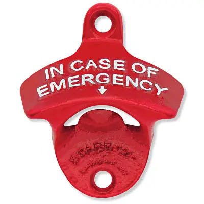 In Case of Emergency Classic STARR X Stationary Bottle Opener STARR X
