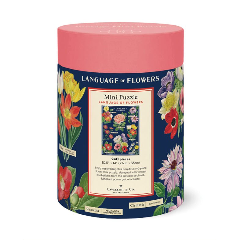 Language of Flowers Mini Puzzle 240 - Piece Jig Saw Puzzle - Marmalade Mercantile