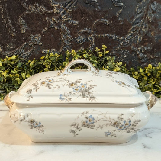 Large Antique Haviland Limoges Covered Vegetable Tureen - Marmalade Mercantile