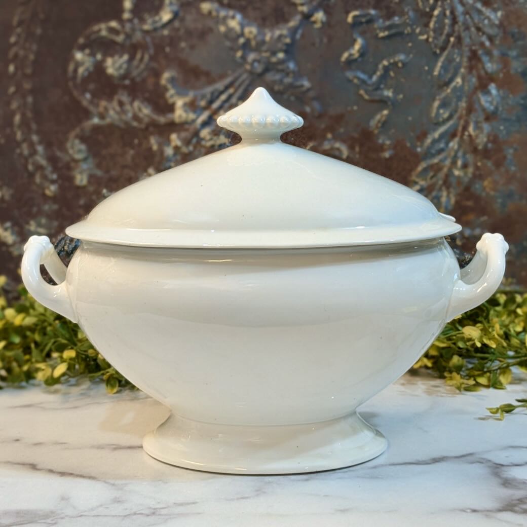 Large Antique Ironstone Soup Tureen - Marmalade Mercantile