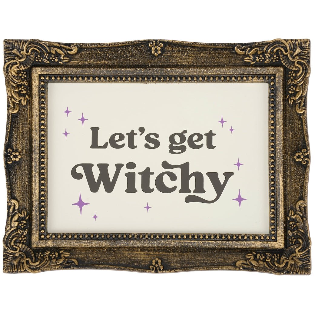 “Let’s Get Witchy” Framed Halloween Wall Decor - Marmalade Mercantile