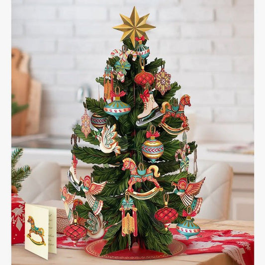 Life - sized Pop - up Bouquet Greeting Card Christmas Tree - Marmalade Mercantile