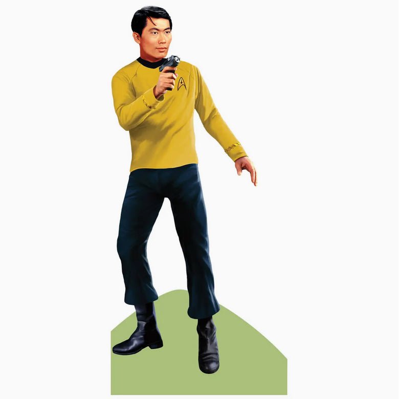 Lt. Sulu Die Cut Star Trek Greeting Card w Stickers - Marmalade Mercantile