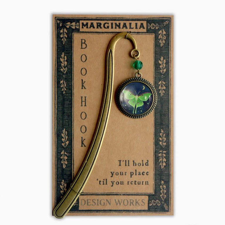Luna Moth Book Hook Bookmark - Marmalade Mercantile