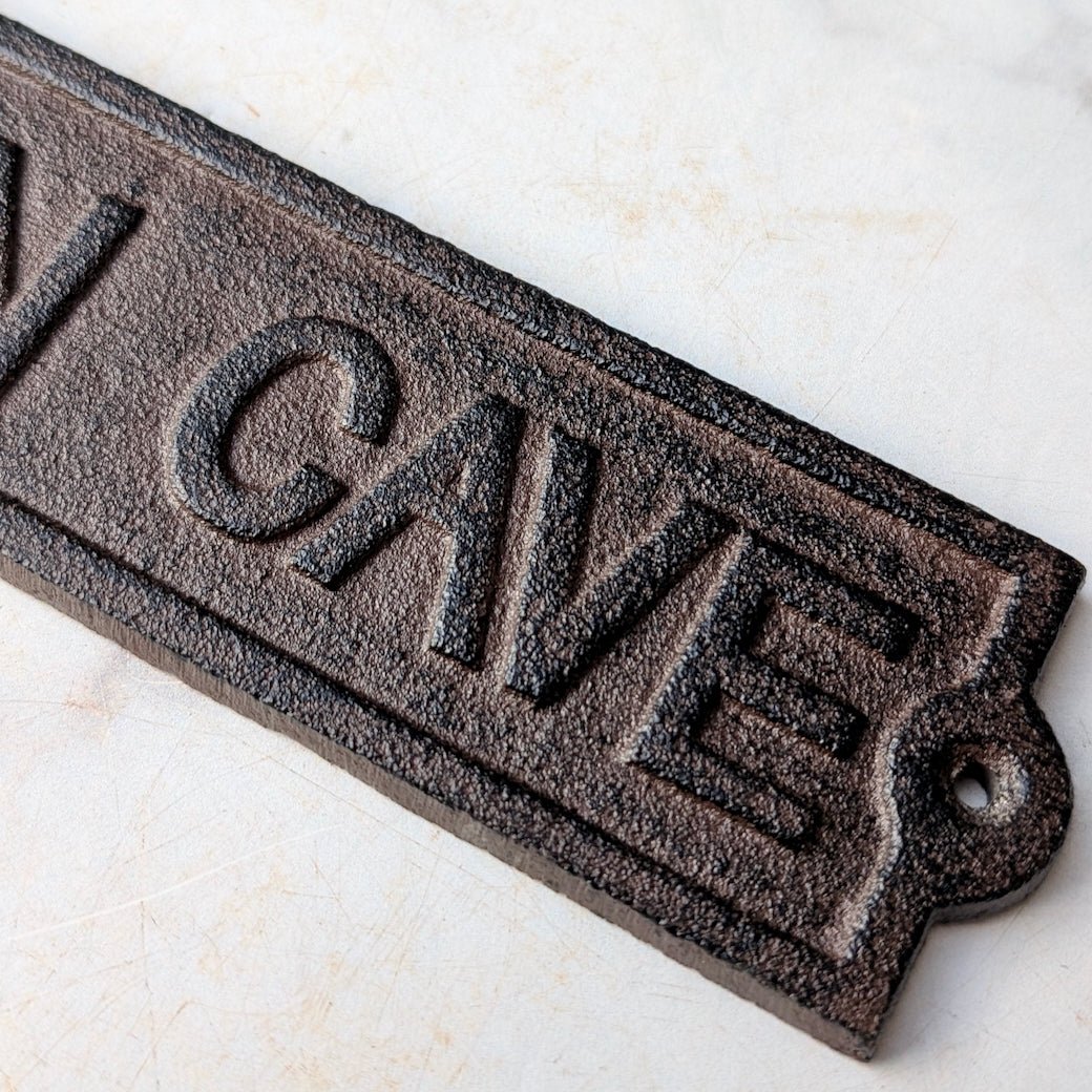 Man Cave Vintage - Style Cast Iron Plaque - Marmalade Mercantile