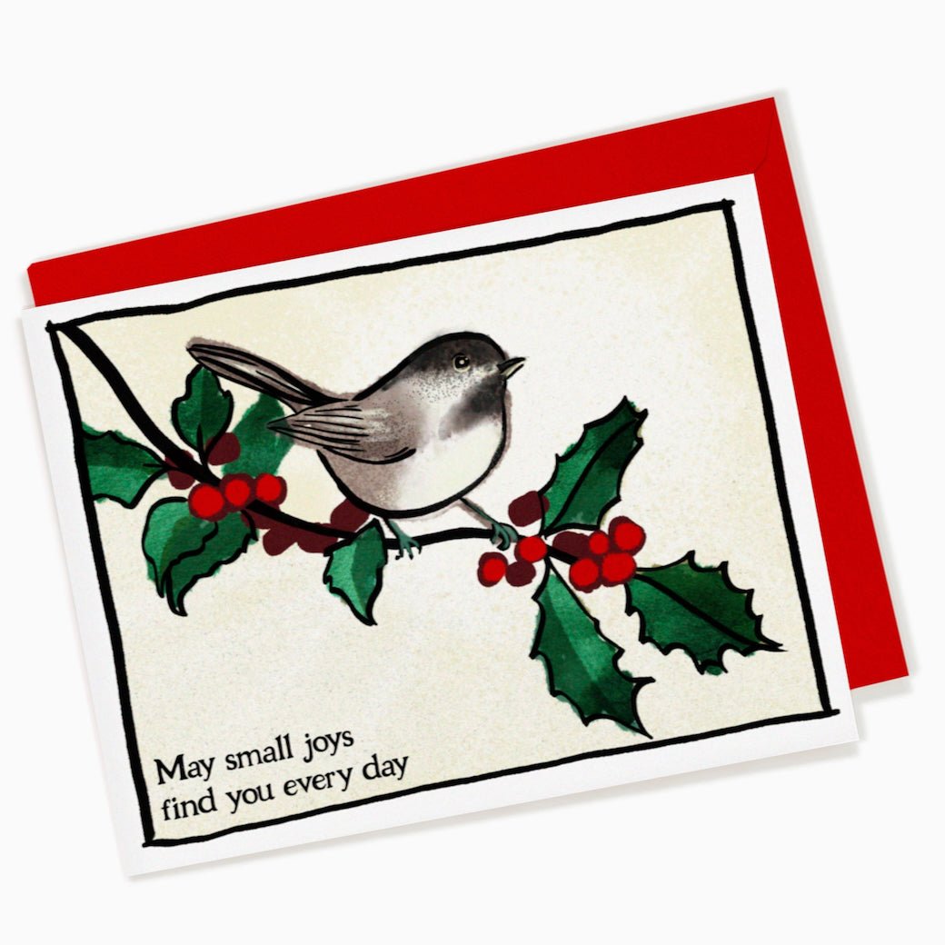 May Small Joys Find You Every Day Chickadee Note Card - Marmalade Mercantile