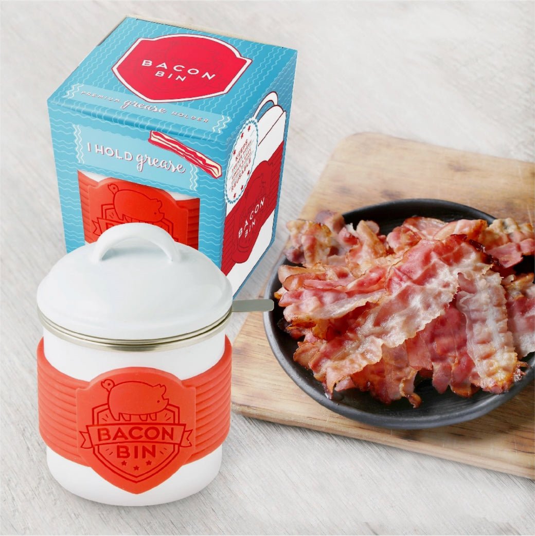 Metal Bacon Bin with Lid & Strainer - Marmalade Mercantile