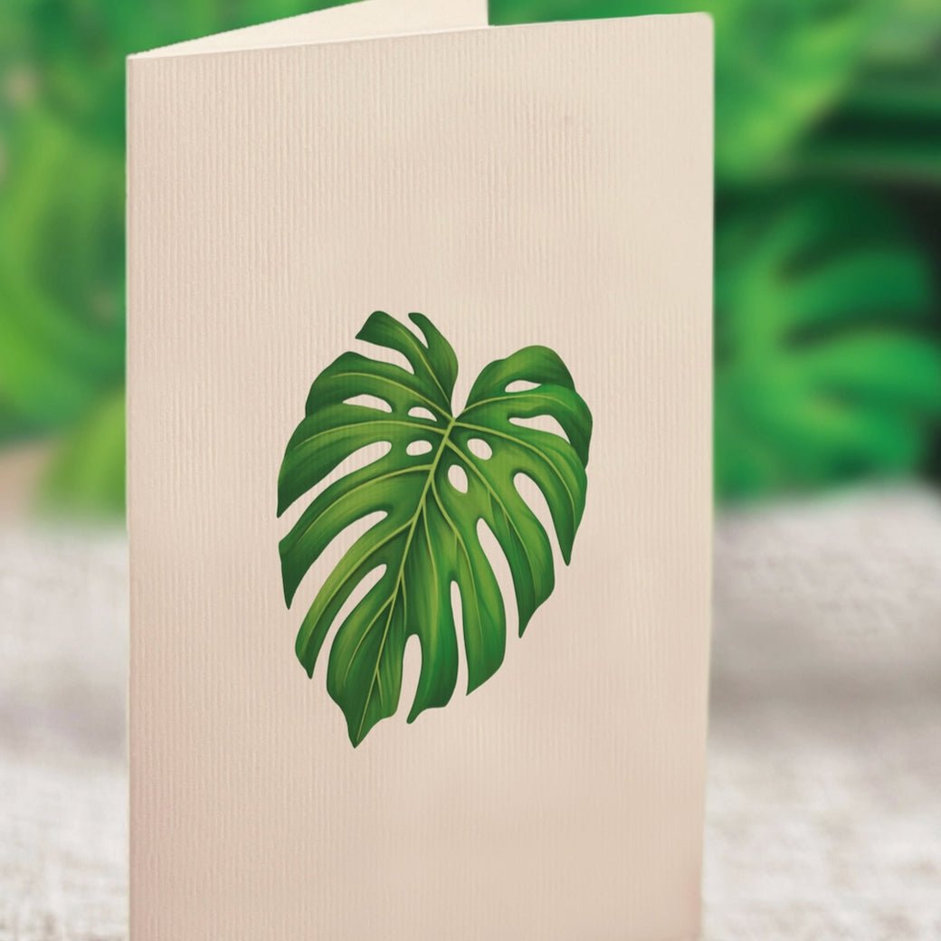 Mini Monstera Plant Pop Up Greeting Card - Marmalade Mercantile