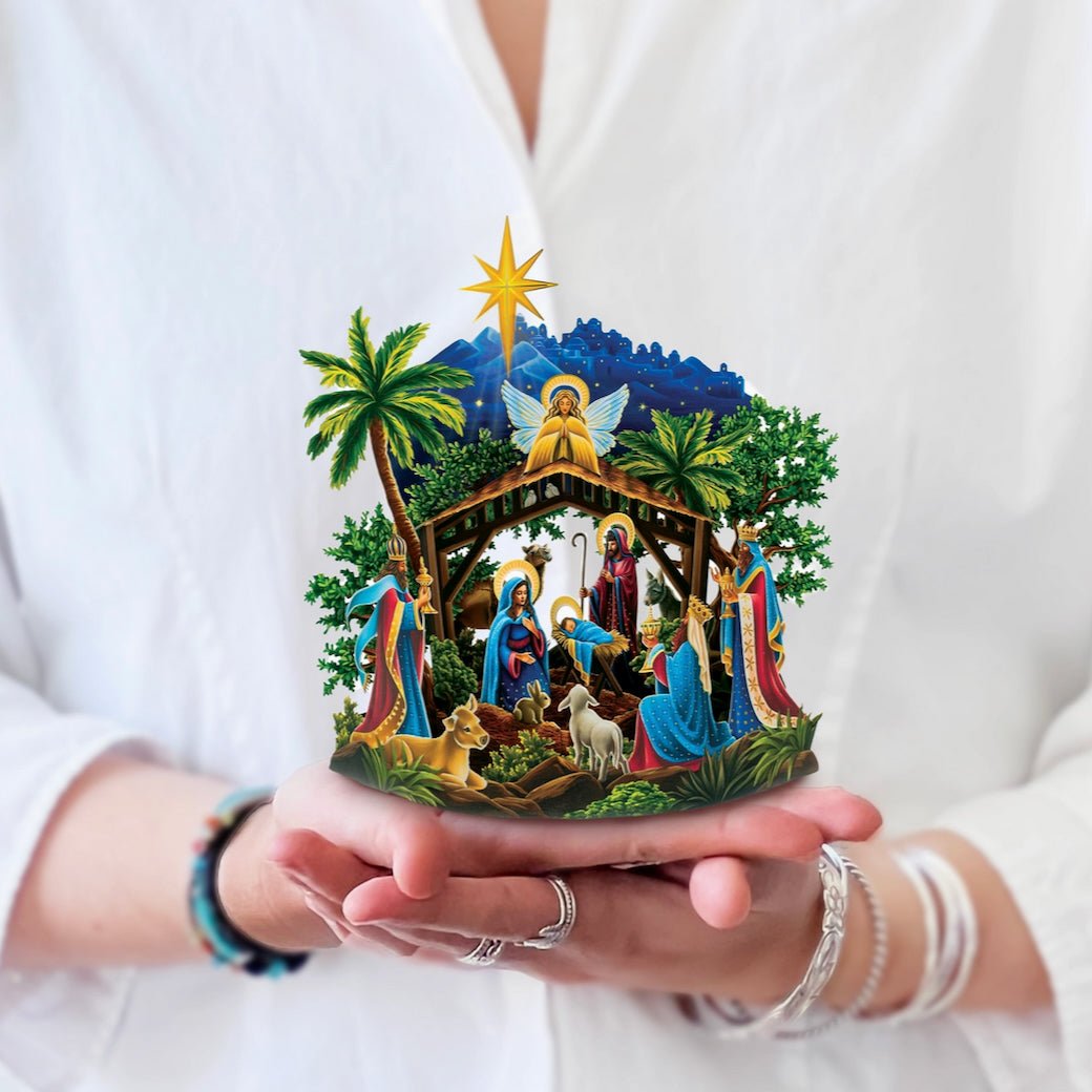 Mini Nativity Pop Up Greeting Card - Marmalade Mercantile