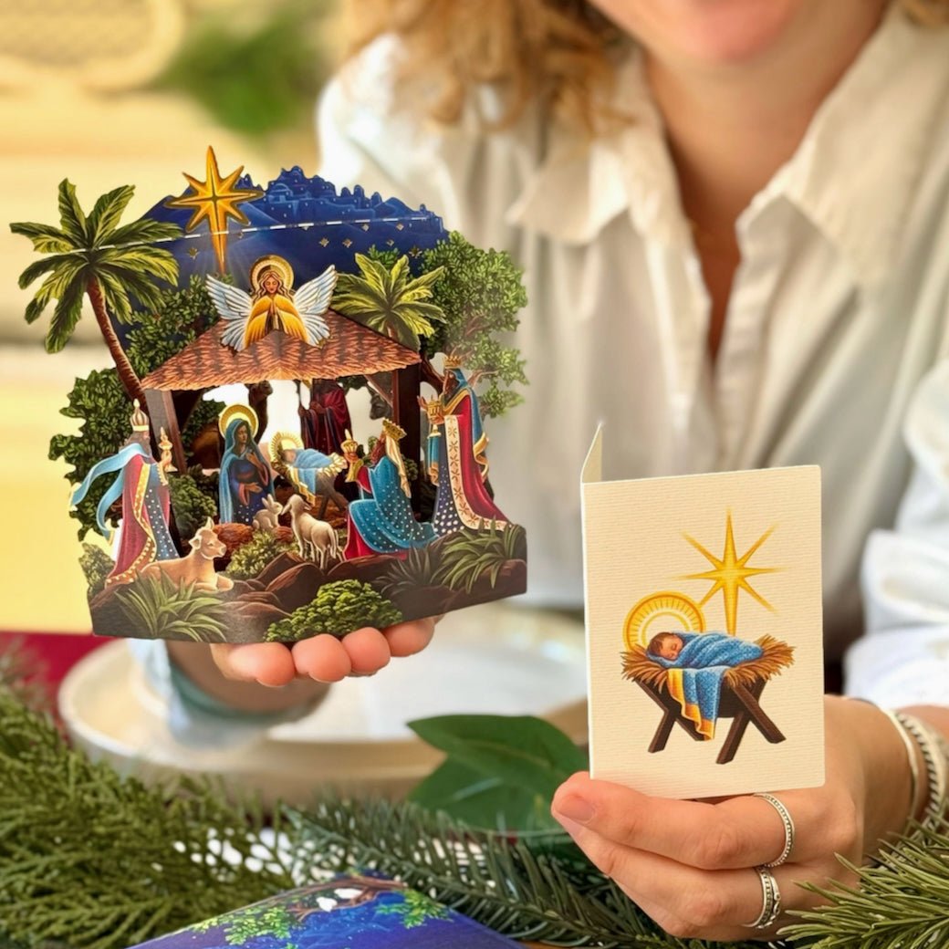 Mini Nativity Pop Up Greeting Card - Marmalade Mercantile