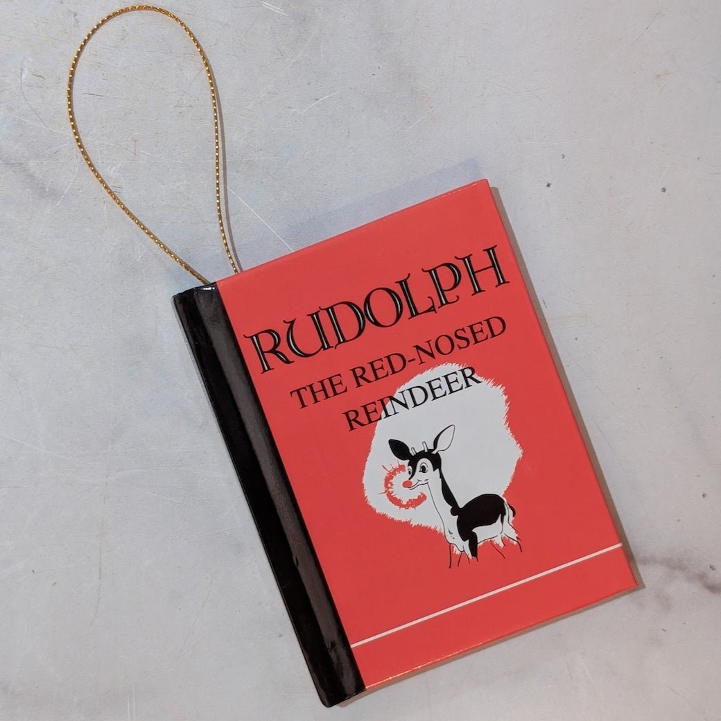 Miniature Rudolph the Red Nosed Reindeer Book Ornament